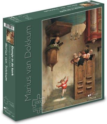 Marius van Dokkum - Dansje in de Kerk Puzzel (1000 stukjes), Verzenden, Nieuw