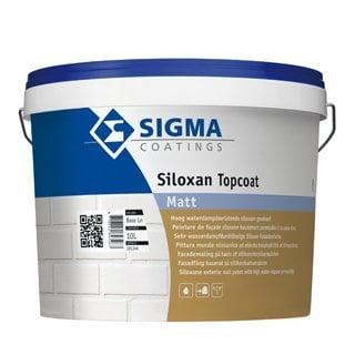 Sigma Siloxan Topcoat Matt - BUITENLATEX- wit- 10 liter, Wit, Nieuw, Ophalen of Verzenden, Verf