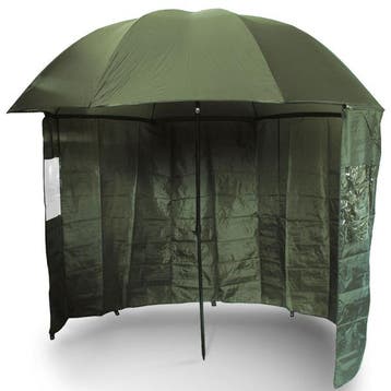 NGT Brolly met kantelfunctie en zijscherm Groen, Watersport en Boten, Hengelsport | Algemeen, Verzenden, Nieuw, Overige typen