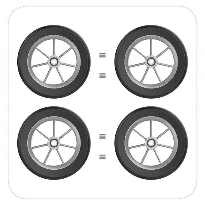 ExtraSoftPUbandenvoorRehasenserollator(voor-enachter), Diversen, Verpleegmiddelen, Ophalen of Verzenden