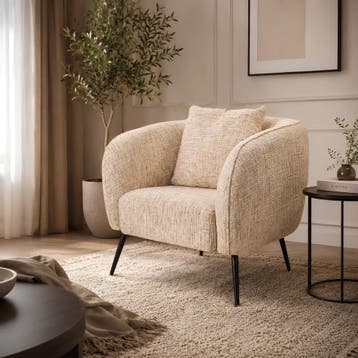 DS4U Olan fauteuil - lichtbruin, Ophalen of Verzenden, Nieuw
