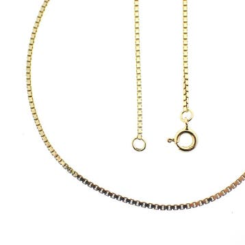 Gouden Venetiaanse ketting | 38 - 43 cm, Ophalen of Verzenden, Zo goed als nieuw, Goud, Goud