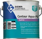 Sigma Contour Aqua Satin / Sigma Watergedragen Houtlak, Verzenden, Wit, Nieuw, Lak