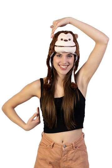 KIMU® Muts Flappen Aap Donkerbruin Laplander met Oortjes Bru, Ophalen of Verzenden, Nieuw