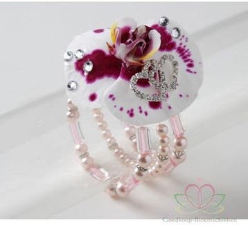 Corsage Polscorsage-armband Geo Flash Roze, Ophalen of Verzenden, Nieuw