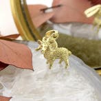 Gouden sterrenbeeld hanger; Steenbok (Hanger of bedel), Ophalen of Verzenden, Gebruikt, Goud, Overige merken