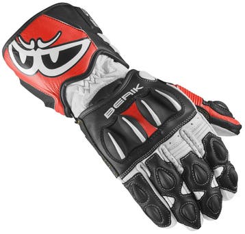 Berik Thunar Evo Zwart Wit Neon Rood Handschoenen, Nieuw met kaartje, Berik, Handschoenen, Heren