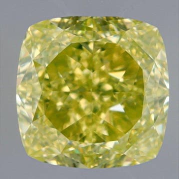 1 pcs Diamant (Natuurlijk gekleurd) - 1.01 ct - Cushion -, Nieuw