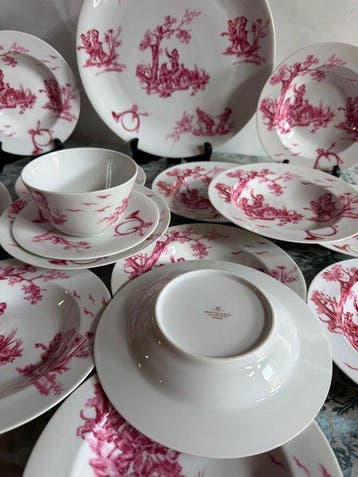 Haviland & Co. Limoges - Eetservies (16) -  Toile Art de