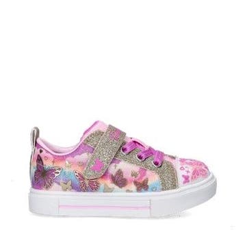 Skechers Twinkle Sparks klittenbandschoenen in het Roze, Kleding | Dames, Skechers, Verzenden, Instappers, Nieuw