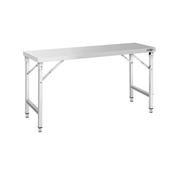 GGM Gastro | RVS werktafel - inklapbaar - 1600x700mm |, Zakelijke goederen, Horeca | Meubilair en Inrichting, Verzenden, Nieuw in verpakking