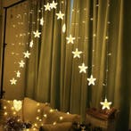 LED kerst lichtgordijn - 5.5 meter - Warm wit - 136 LED, Diversen, Kerst, Ophalen of Verzenden, Nieuw