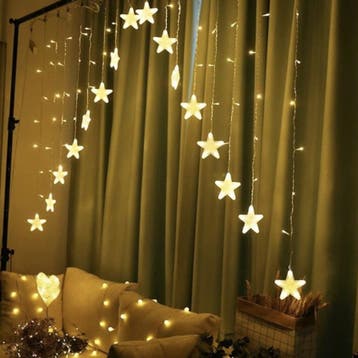 LED kerst lichtgordijn - 5.5 meter - Warm wit - 136 LED, Diversen, Ophalen of Verzenden, Nieuw