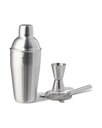 HEMA Cocktailshaker set 500ml rvs van €9.99 voor €6 sale, Verzenden, Nieuw