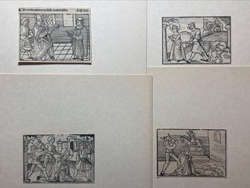 Lyon, Jacobus Saccon, 1514/1515 - Rare Lyonese Woodcuts –, Antiek en Kunst