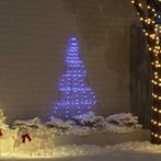 vidaXL LED Kerstboom met Grondspiesjes met 112 LED Blauw 182, Verzenden, Nieuw