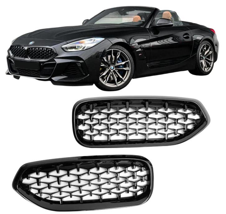 Grillen set | Bmw Z4 | G29 | 2019-2022 | Diamond look | glan, Auto-onderdelen, Carrosserie en Plaatwerk, Nieuw, BMW, Verzenden