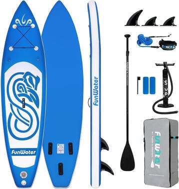 FunWater Opblaasbaar Stand Up Paddle Board met Seat Paddle B, Verzenden, Zo goed als nieuw