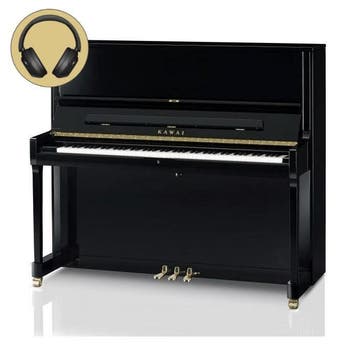 Kawai K-500 AURES2 E/P messing silent piano, Muziek en Instrumenten, Piano's, Nieuw, Zwart, Piano