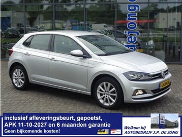 Volkswagen Polo 1.0 TSI 95PK Clima Apple/Android Navi LM PDC, Voorwielaandrijving, Dealer onderhouden, Stof, Met garantie (alle)