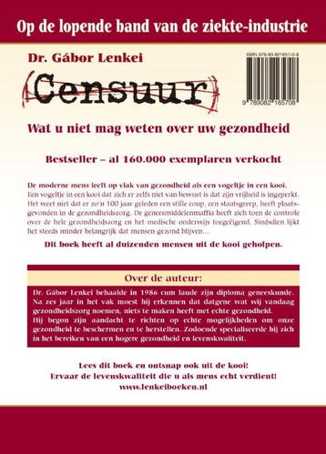 Censuur 9789082165708 Gábor Lenkei, Boeken, Verzenden, Zo goed als nieuw, Gábor Lenkei