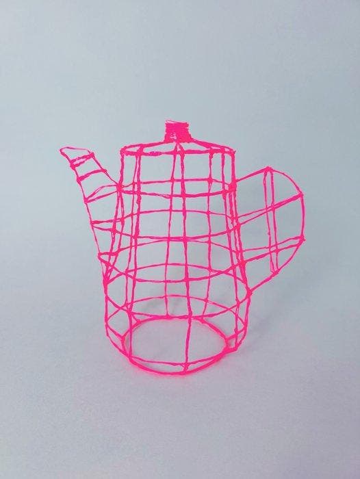 Iris Lucia Design - Theepot - 3D draw teapot - Biodegradable, Antiek en Kunst, Kunst | Designobjecten