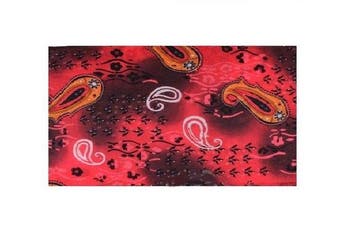 Haarband Multifunctioneel 45x25cm - Paisley Patroon - Rood, Nieuw
