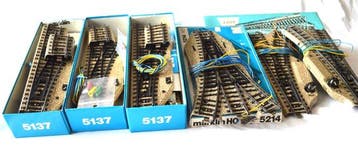 Märklin H0 - 5137, 5214, 5117 - Modeltreinsporen (9) - M, Nieuw