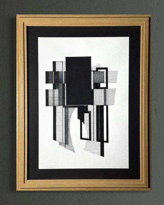 Eugène Eechaut (1928-2019) - Abstract ink composition, Antiek en Kunst, Kunst | Designobjecten