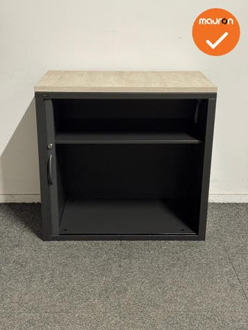 Brink roldeurkast 74x45x80 cm – antraciet met antraciet de, Werkplek, Ophalen of Verzenden, Gebruikt, Kast