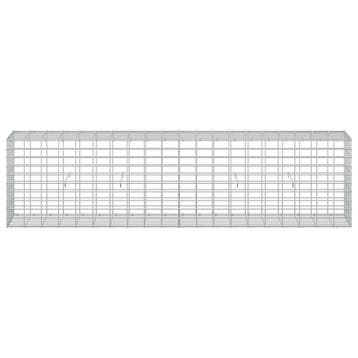 vidaXL Gabion met 5 mm Draad en 5x10 cm Gaas 200x30x50 cm, Verzenden, Nieuw, IJzer
