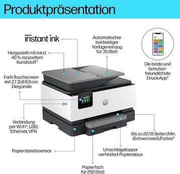 HP OfficeJet Pro 9120e Multifunctionele Printer, Scanner,..., Verzenden, Nieuw