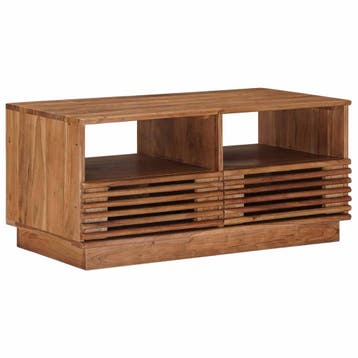 vidaXL Handgemaakte Koffietafel Teak bruin 85 x 45,5 x 40 cm, Huis en Inrichting, Minder dan 50 cm, Verzenden, Nieuw, Minder dan 50 cm
