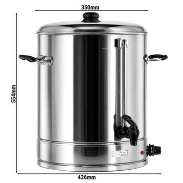 GGM Gastro | Warme dranken ketel - 31l - 3kW - RVS - | WKH40, Verzenden, Nieuw in verpakking, RVS Meubilair