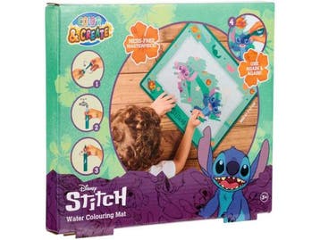 Veiling - 5x Disney Stitch - Waterkleuren speelmat, Nieuw