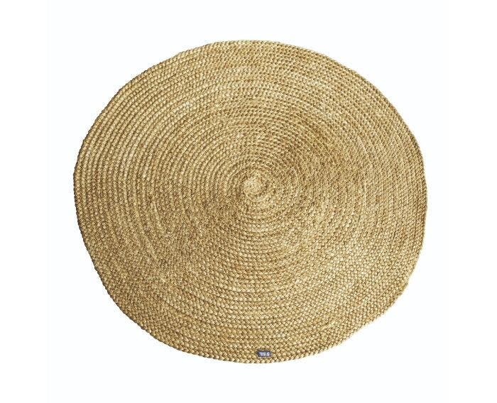 Vloerkleed Jute rond 220 cm | By-Boo-Geel, Huis en Inrichting, Stoffering | Tapijten en Kleden, Nieuw, Ophalen of Verzenden