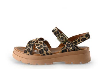 Manfield Sandalen in maat 38 Beige, Verzenden, Beige, Sandalen of Muiltjes, Zo goed als nieuw
