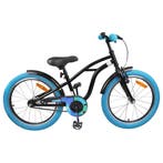 vidaXL Kinderfiets 22 Inch voor 7-12 jaar oud Zwart, Verzenden, Nieuw