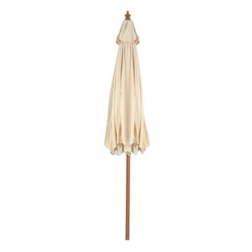 2dekans | Coast Parasol met 8 Baleinen Kantelbaar - Beige -, Ophalen of Verzenden, Zo goed als nieuw