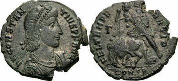 351-355 Roemisches Kaiserreich Constantius Ii Maiorina Co..., Verzenden