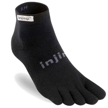 Injinji Run Lightweight Mini-Crew  Zwart - 37-40, Verzenden, Nieuw, Kleding