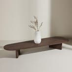 *WOONWINKEL* Lange Organische Salontafel Mocca, Huis en Inrichting, Tafels | Salontafels, Verzenden, Nieuw