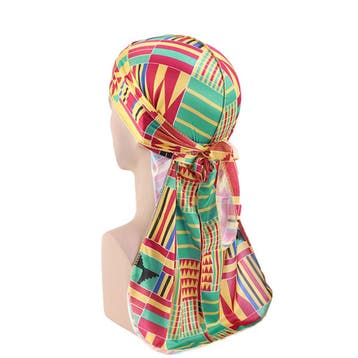 Durag / Du-rag / Do-rag / Bandana - Unisex - Kente print Gro, Ophalen of Verzenden, Nieuw