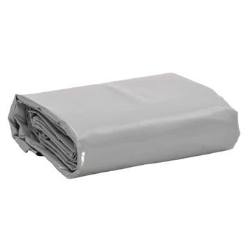 vidaXL Dekzeil 650 g/m² 4x6 m grijs, Verzenden, Nieuw