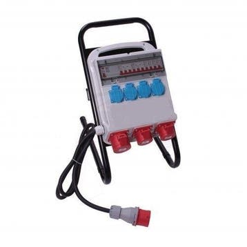 Stroomverdeelkast 32.Amp 230 + 400volt met Standaard, Verzenden, Nieuw, Stekker