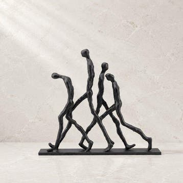 sculptuur, Les passants - 30 cm - Metaal