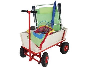 Eurotrail Bolderwagen - Houten - Opvouwbaar - Rood, Verzenden, Nieuw