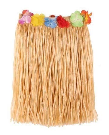 Hawaii rok naturel 40 cm, Kleding | Dames, Carnavalskleding en Feestkleding, Ophalen of Verzenden, Nieuw