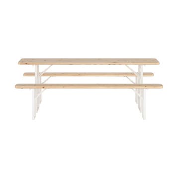 *WOONWINKEL* Eetset Met Tafel En 2 Banken, Verzenden, Nieuw