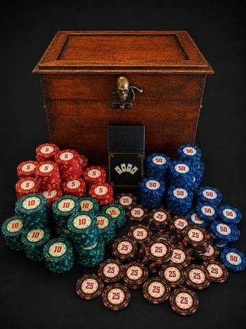 Pokerset - Fantasy Pirate Poker Set – Handcrafted, Nieuw